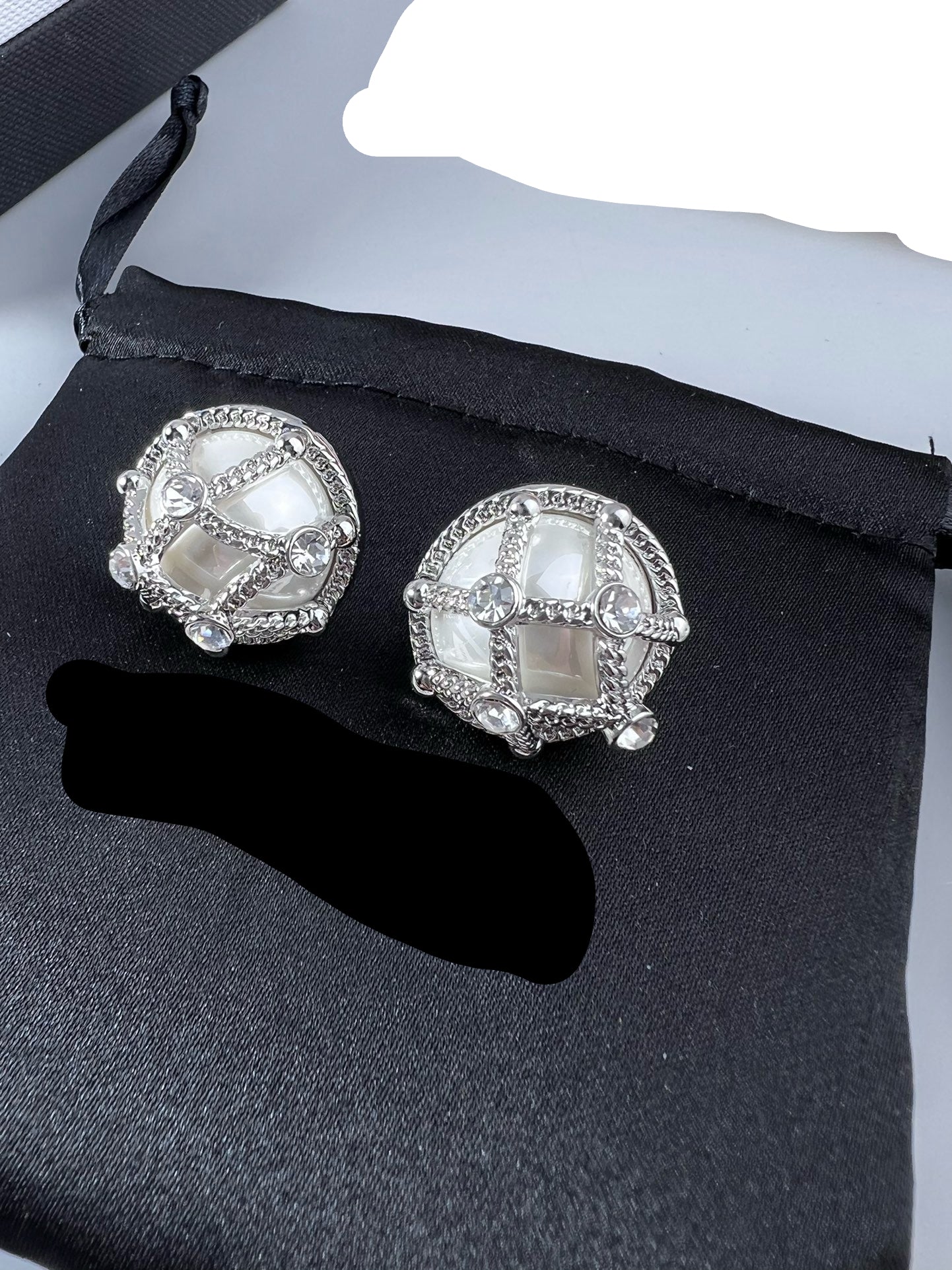Vintage Authentic Gold-Tone Turn-Lock Earrings
