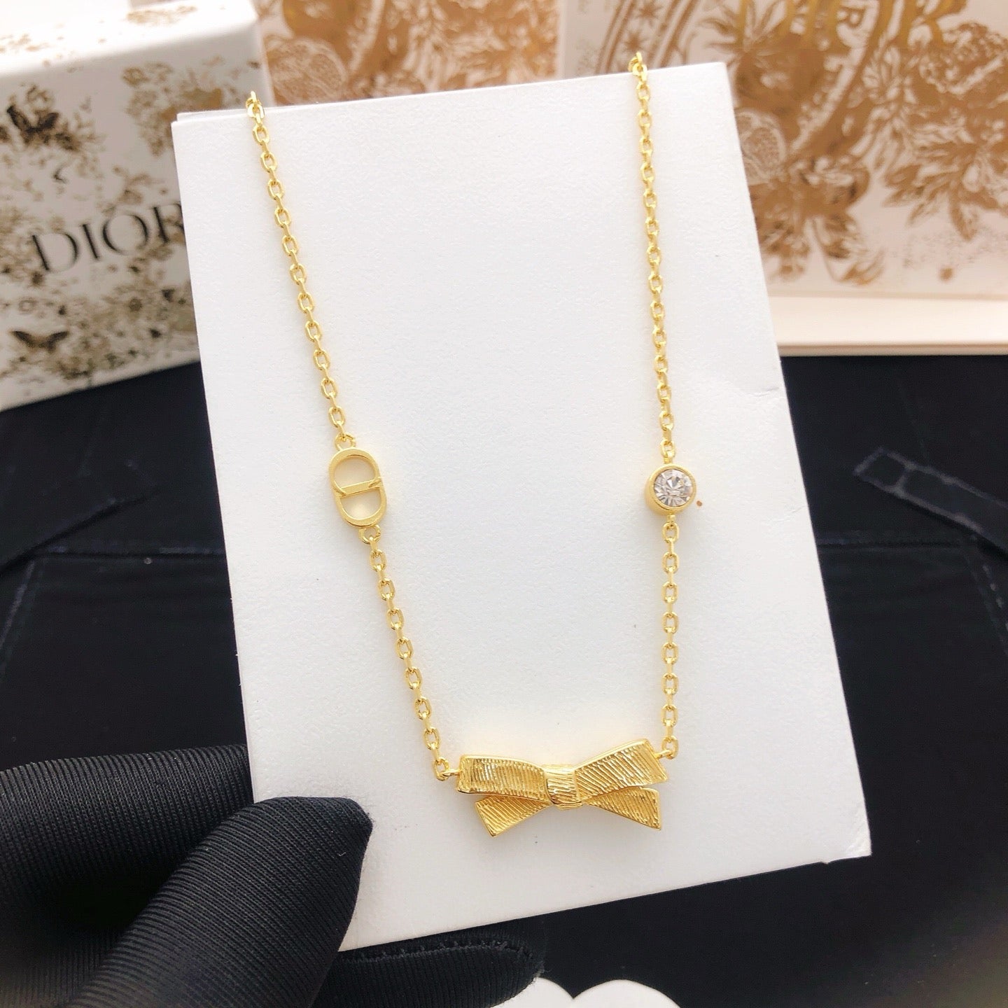Vintage Authentic Gold-Tone Turn-Lock Necklace