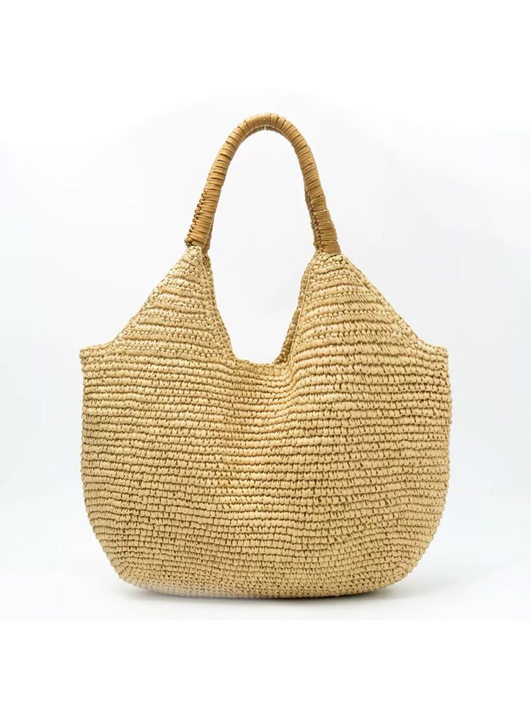 Large Beach Straw Tote Bag Oversized Summer Handbag
