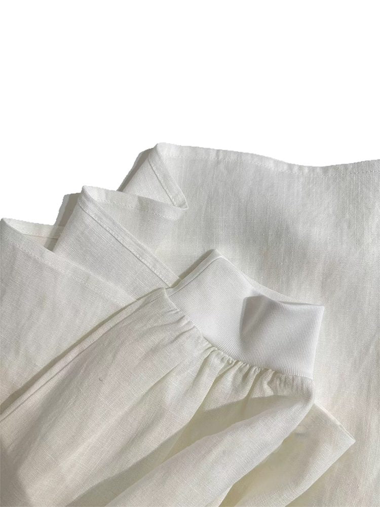 Old Money Minimalist Heavyweight Linen Shirt & Shorts Set