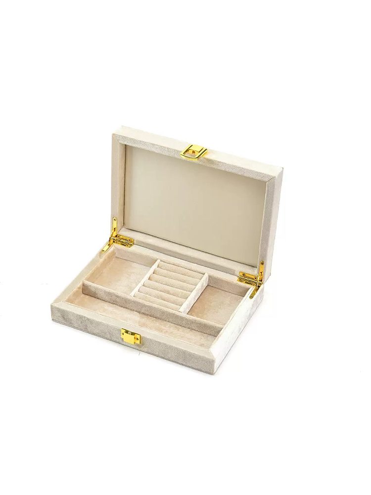 Pink Velvet Jewelry Box Gift Set