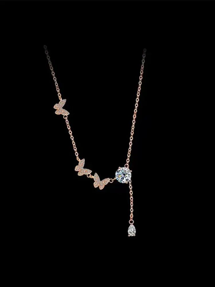 Popular fashion imitation diamonds Women Men | 18K Gold P...