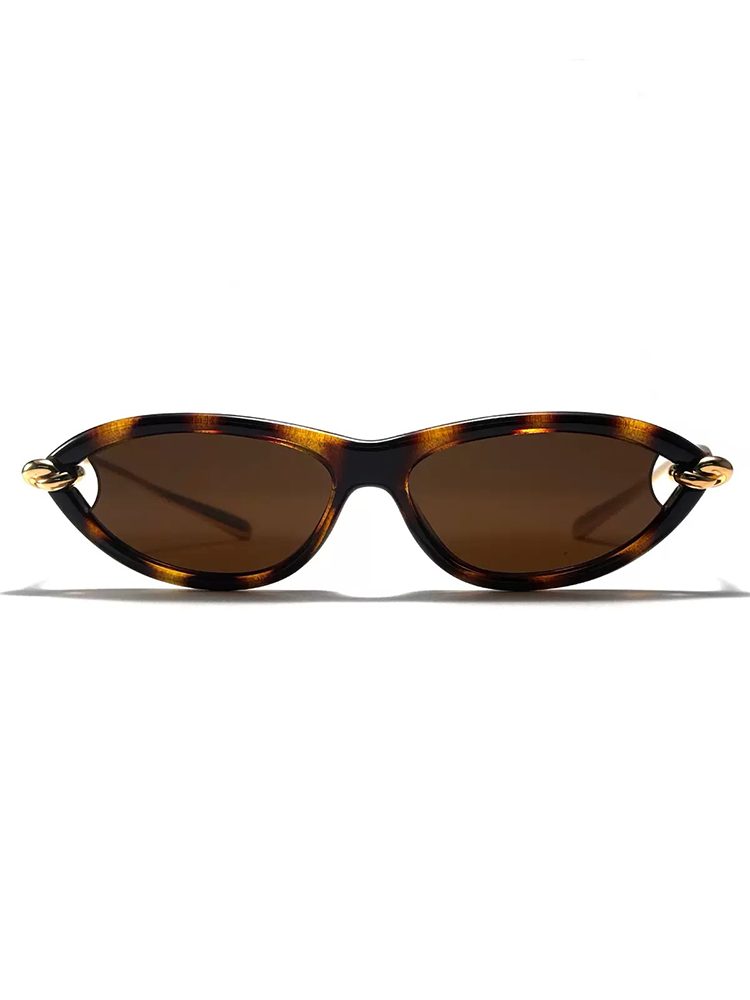 Retro Tortoiseshell Cat-Eye Sunglasses