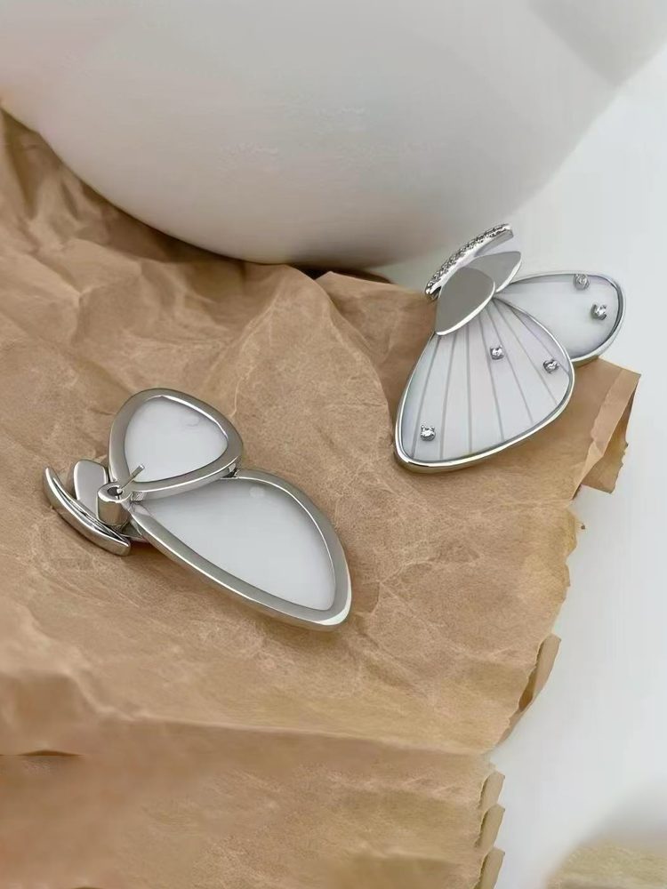 Semi-Transparent Butterfly Stud Earrings