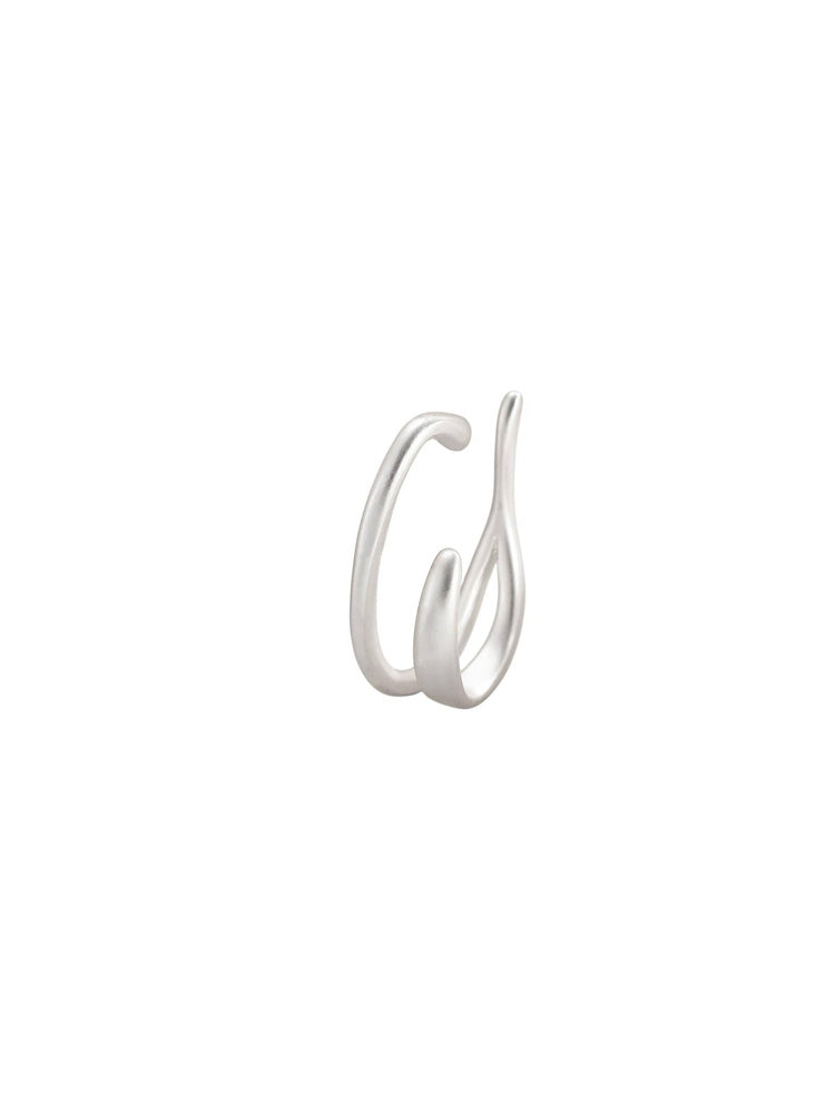 Sleek Retro Ear Cuff Gold And 925 Silver (No Pierc | 18K ... - view 8