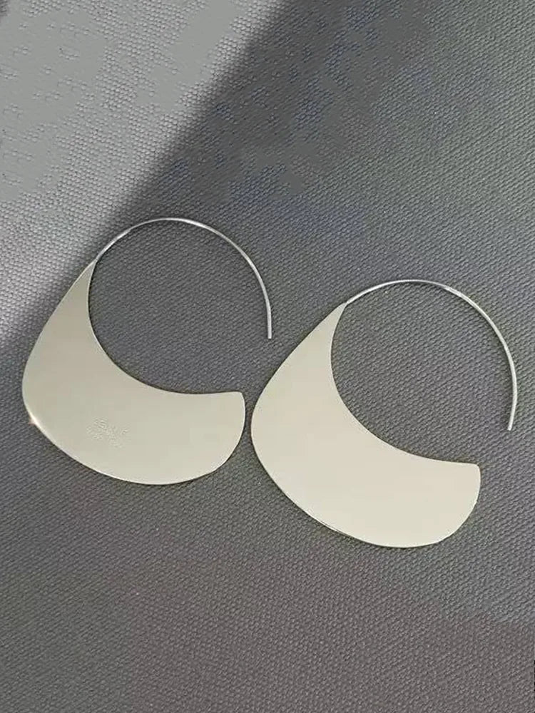 Stainless Steel Fashion Hoop Earrings Set Dangle