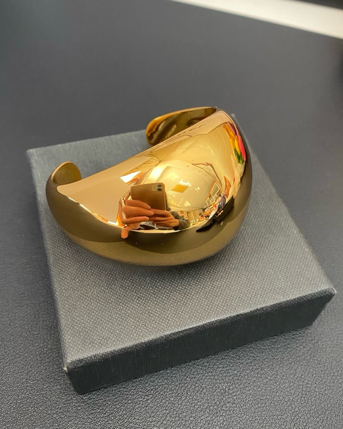 Vintage Bracelet Gold Color Big