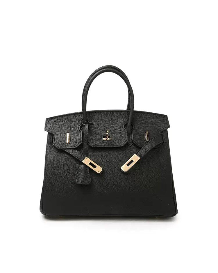 Women's Full-Grain Leather Business Tote Bag, Medium Size Professional Handbag for Work and Commute