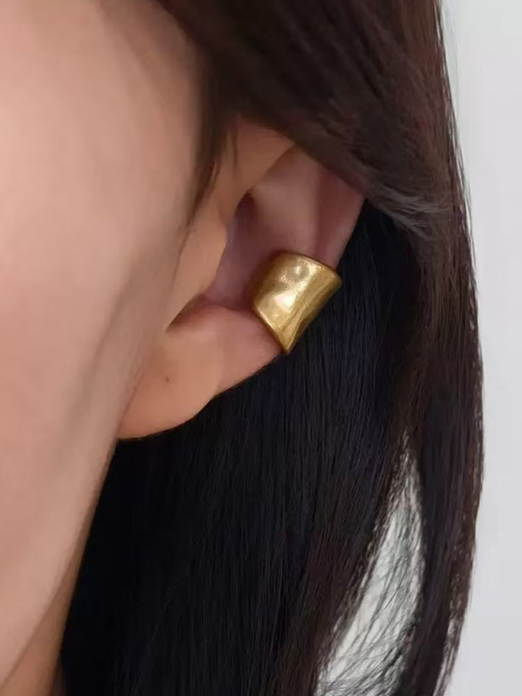 Sleek Retro Ear Cuff  Gold And Silver (No Piercing Required)