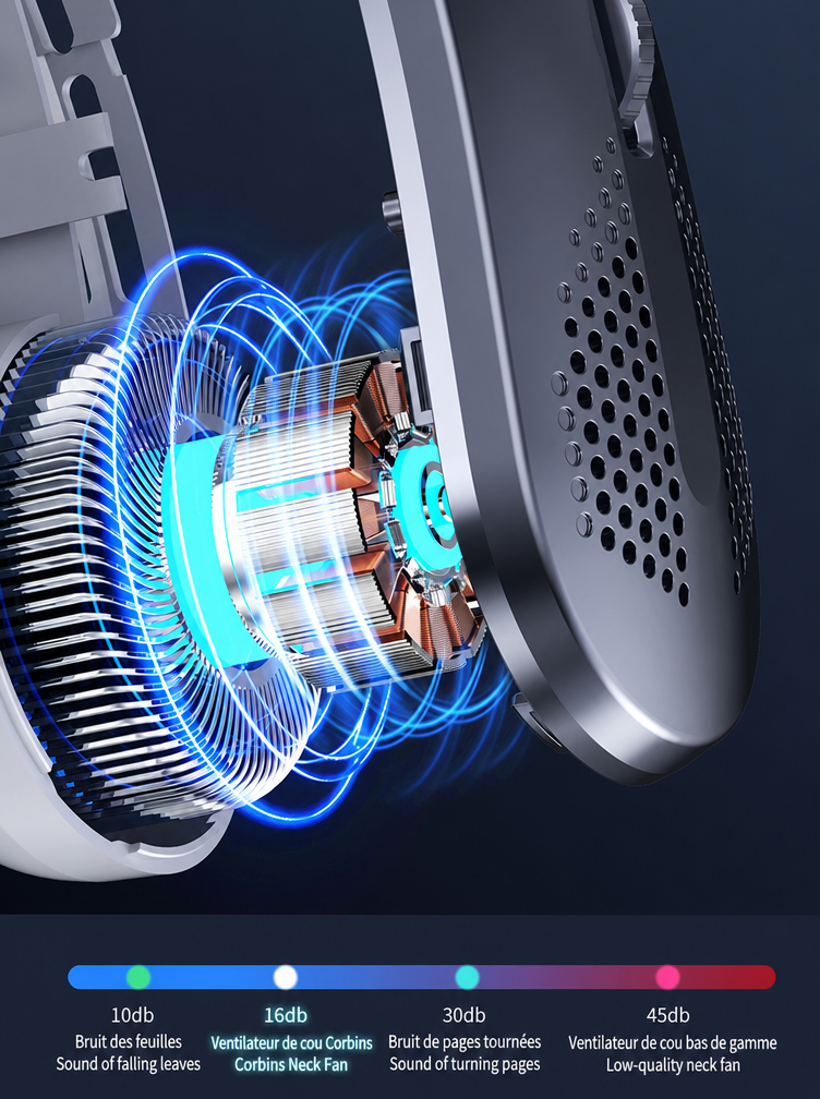 100-speed 16°C neck-mounted fan Type-C | 4-7 Day Delivery