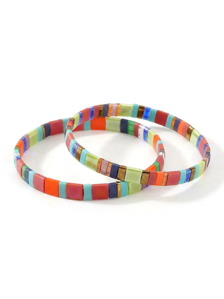 Color Small Square Hand String Cute Bracelet
