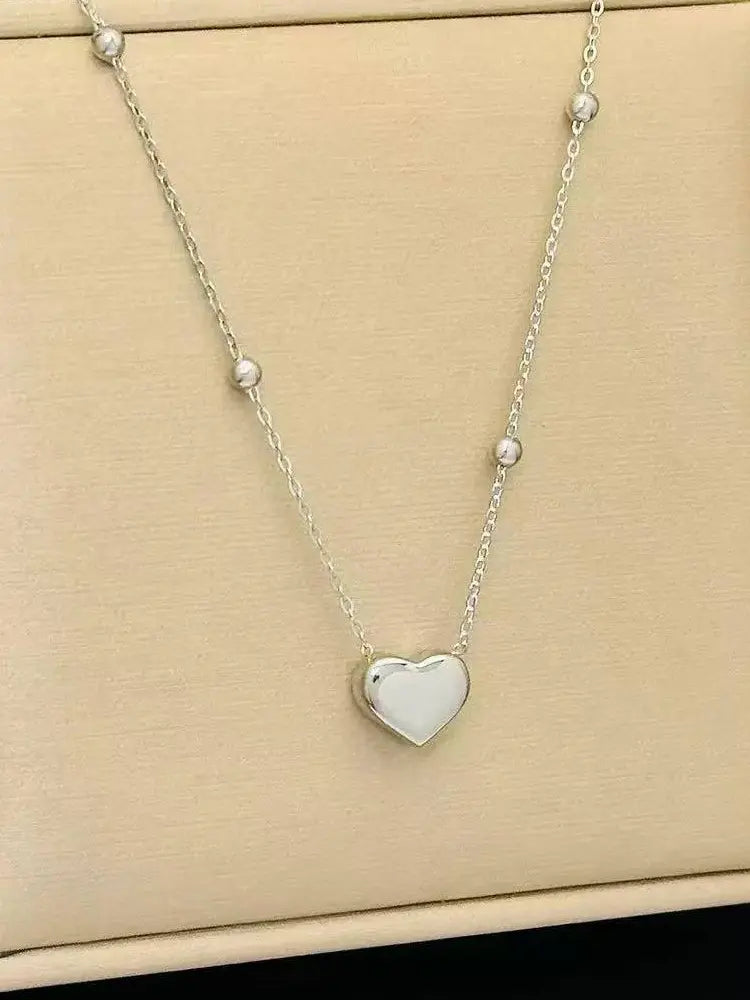 18k Gold Necklace and Earrings with Heart Designs Anklet