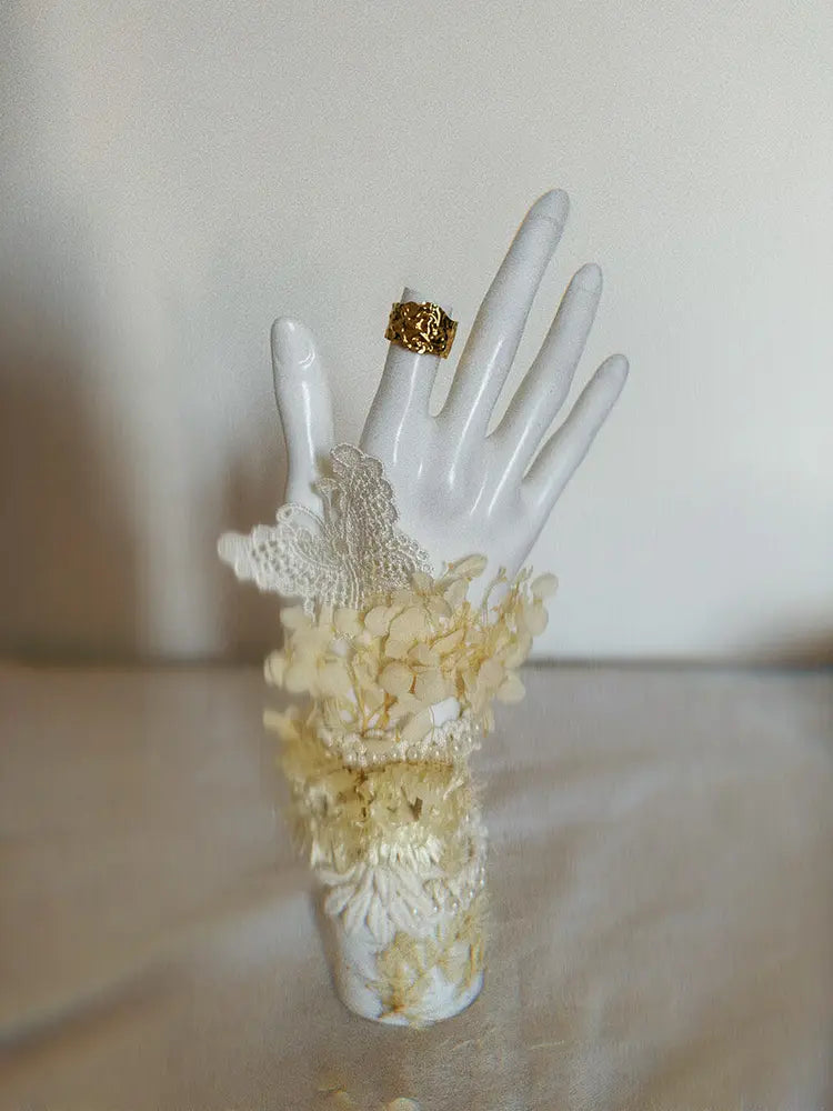 Bague Vénus de Milo – Anneau texturé en or | Les Fées murmurent