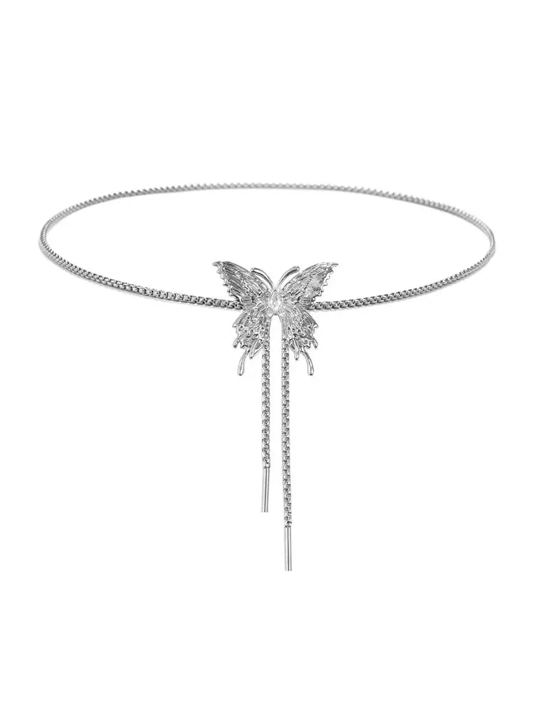 Adjustable butterfly necklace