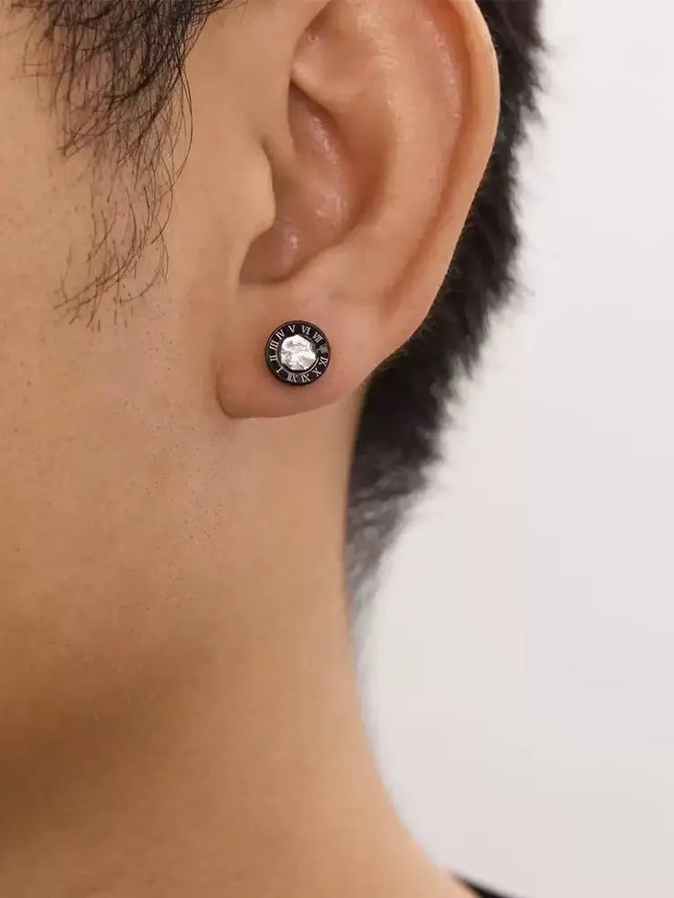 18K Appetite Gold Iced-out Studs A Unisex Feast Man