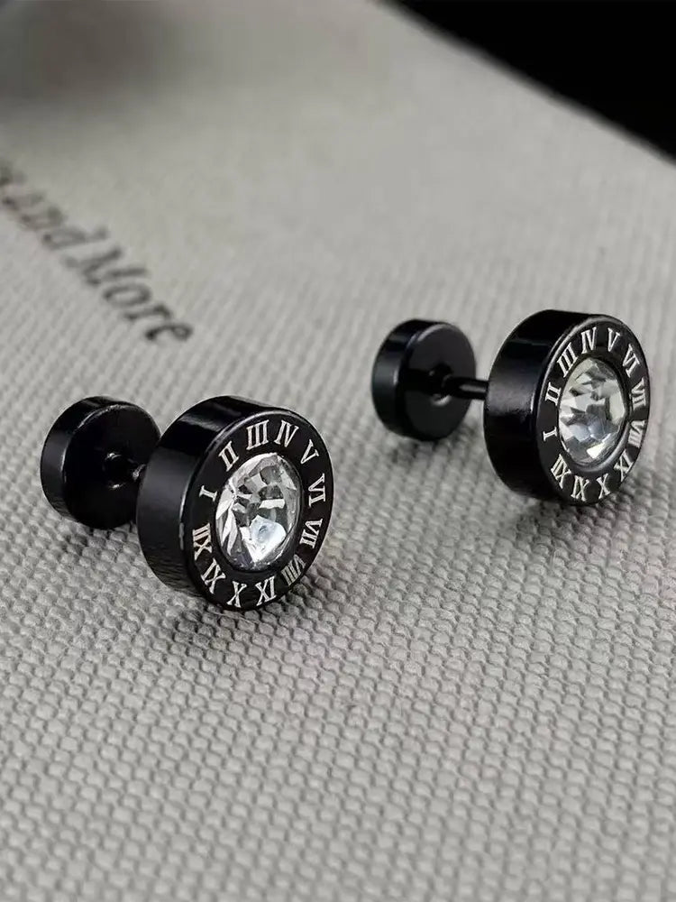 18K Appetite Gold Iced-out Studs A Unisex Feast Man