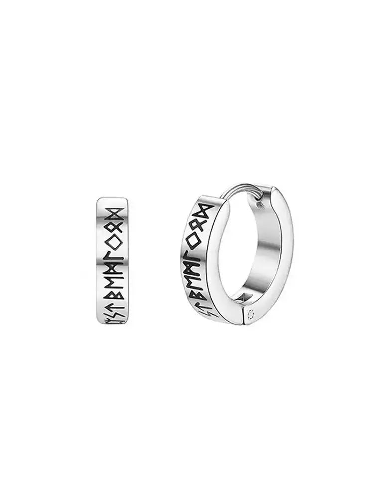 Boucles d'oreilles tendance sans piercing pour hommes et femmes, en acier titane, style rétro alphabet