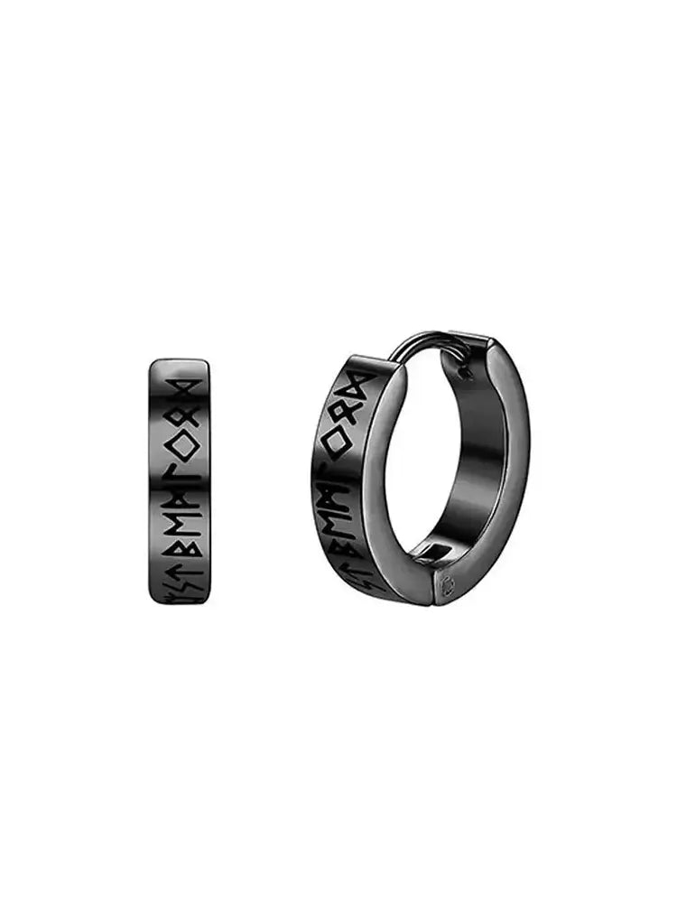 Boucles d'oreilles tendance sans piercing pour hommes et femmes, en acier titane, style rétro alphabet