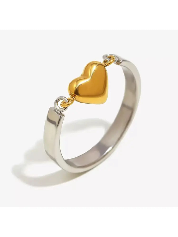 Small love Playful ring gold silver