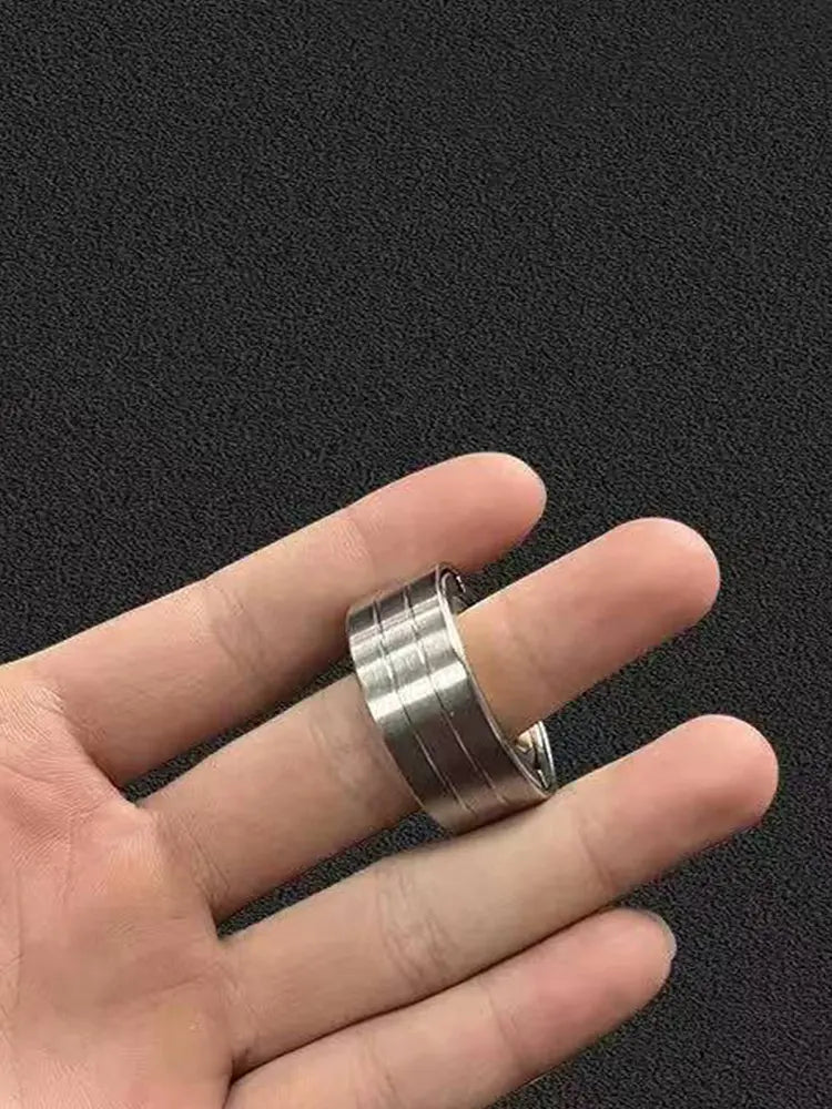 Stainless Steel Fidget Ring No texture