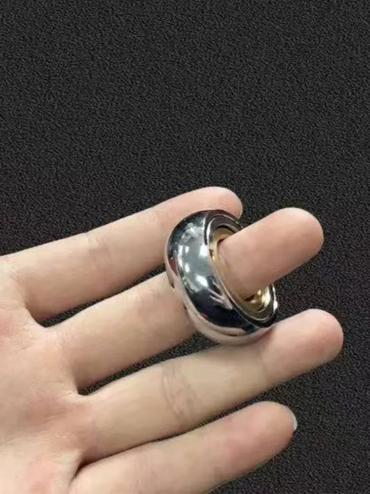 Stainless Steel Fidget Ring No texture