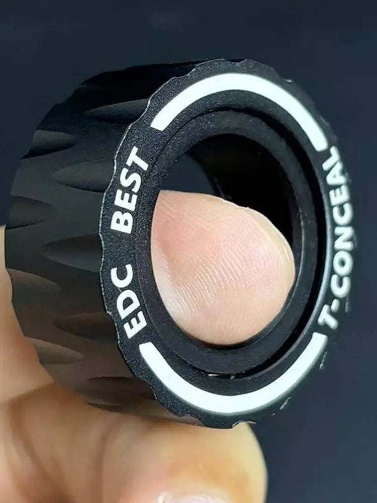 Stainless Steel Fidget Ring W Texture