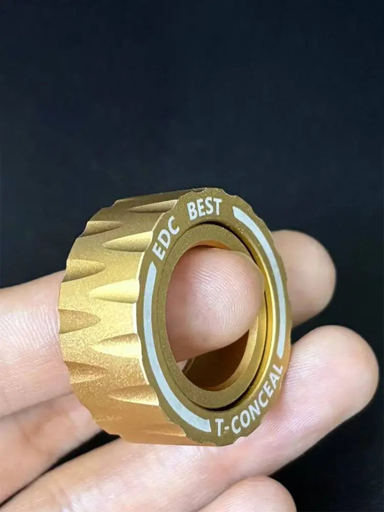 Stainless Steel Fidget Ring W Texture