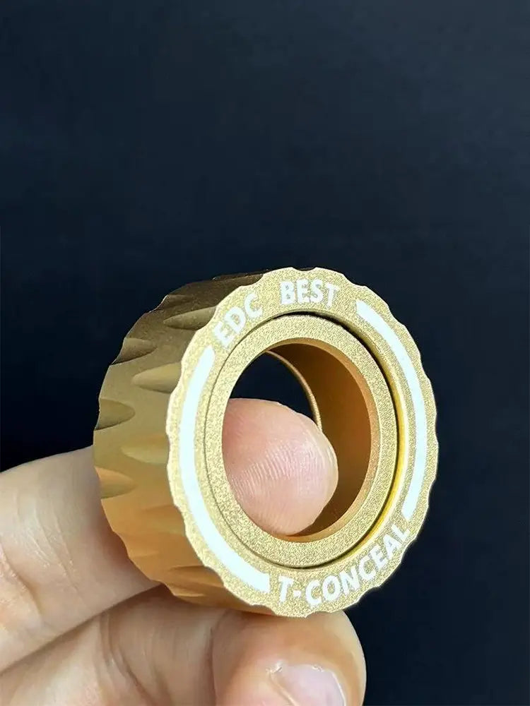 Stainless Steel Fidget Ring W Texture