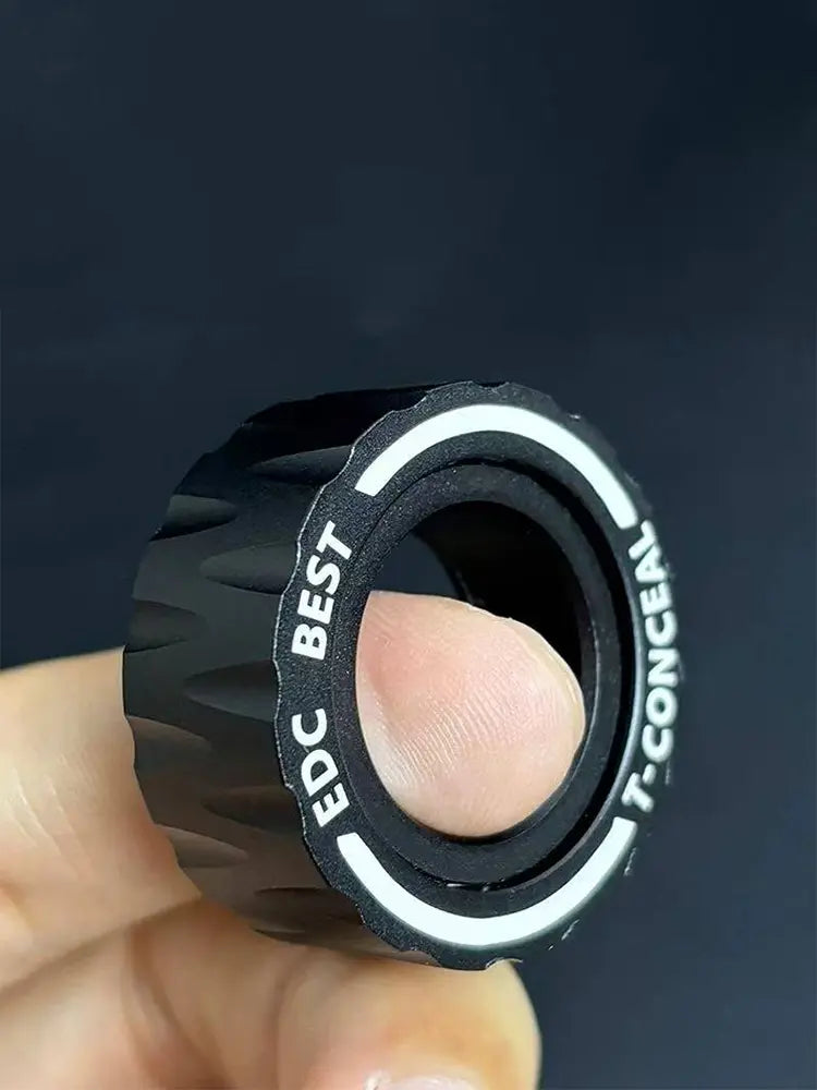 Stainless Steel Fidget Ring W Texture