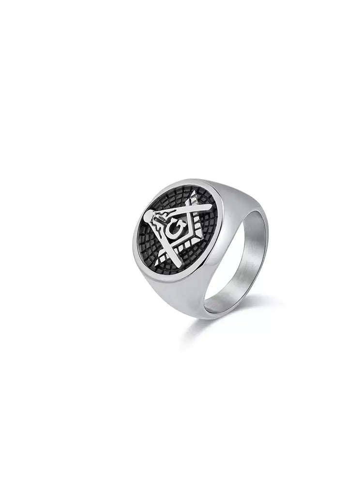 Stainless Steel Masonic Rings Gold Silver