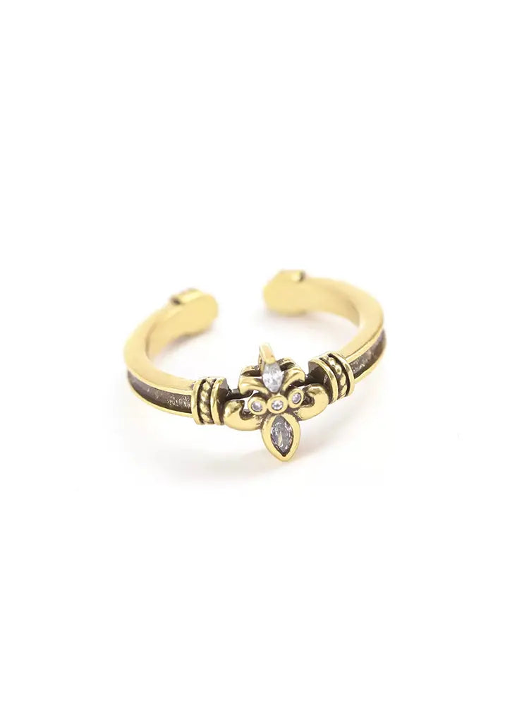 Adjustable Toe Ring Plated Gold 18K S925 Vintage
