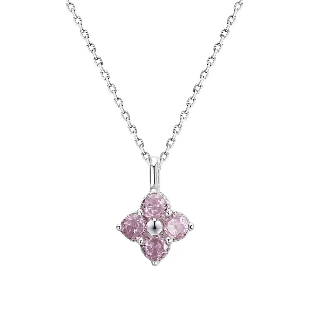 Laboratory-made diamond necklace for women