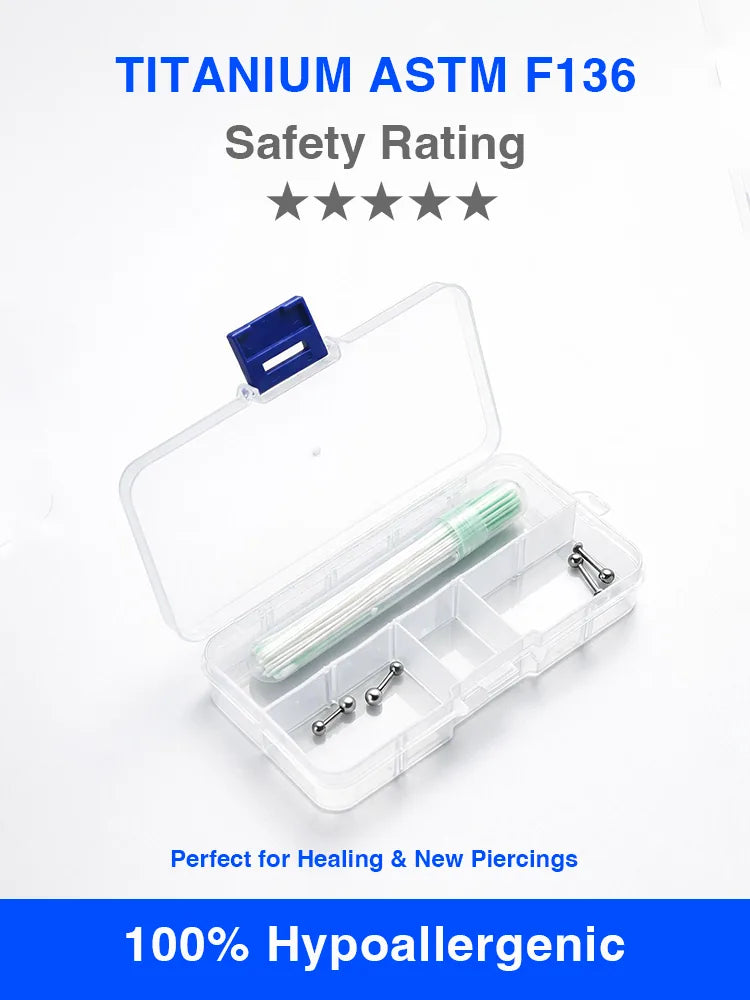 ASTM F136 Titanium Implant Piercing Kit
