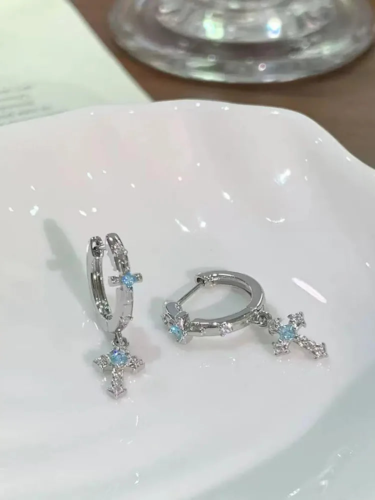 ASTM F136 Titanium Zircon Stud Earrings - view 2