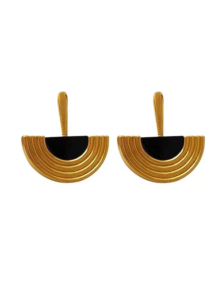 French Egyptian earrings necklace set - view 2