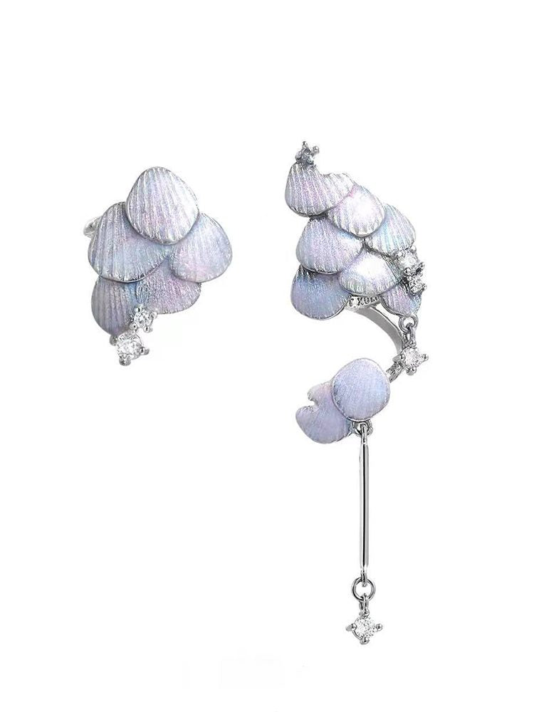 mermaid-inspired fish scale shell earrings Studs & Clip-On E — 18K Gold Plated Jewelry | Fairies Whisper