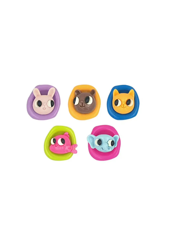 Colorful Cartoon Animal Earrings Elephant Bunny Fish