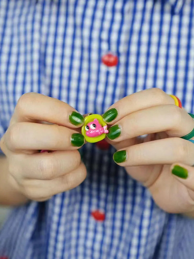 Colorful Cartoon Animal Earrings Elephant Bunny Fish