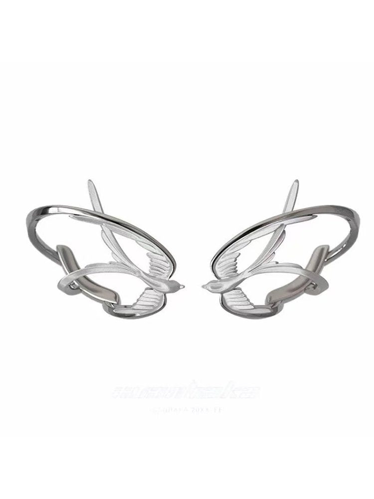 316 Stainless Steel Hypoallergenic Ear-Lobe Wrap Stud Earrings