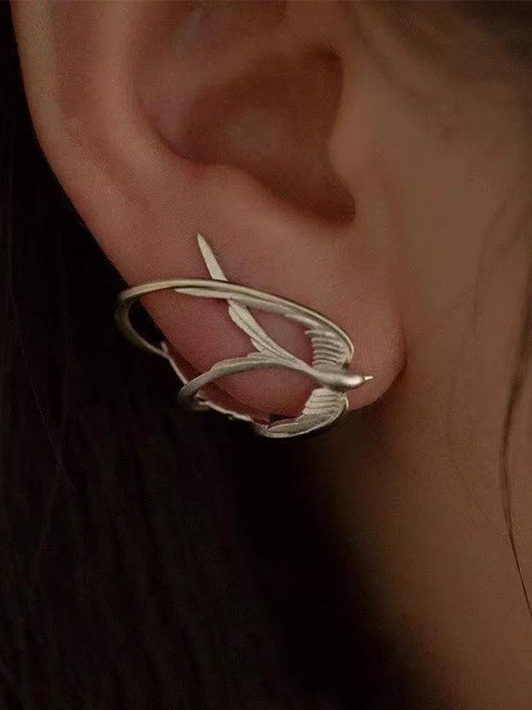 316 Stainless Steel Hypoallergenic Ear-Lobe Wrap Stud Earrings