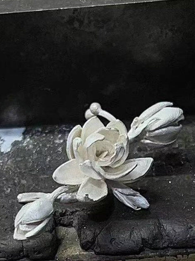 Floral Sterling Silver Stud Earrings
