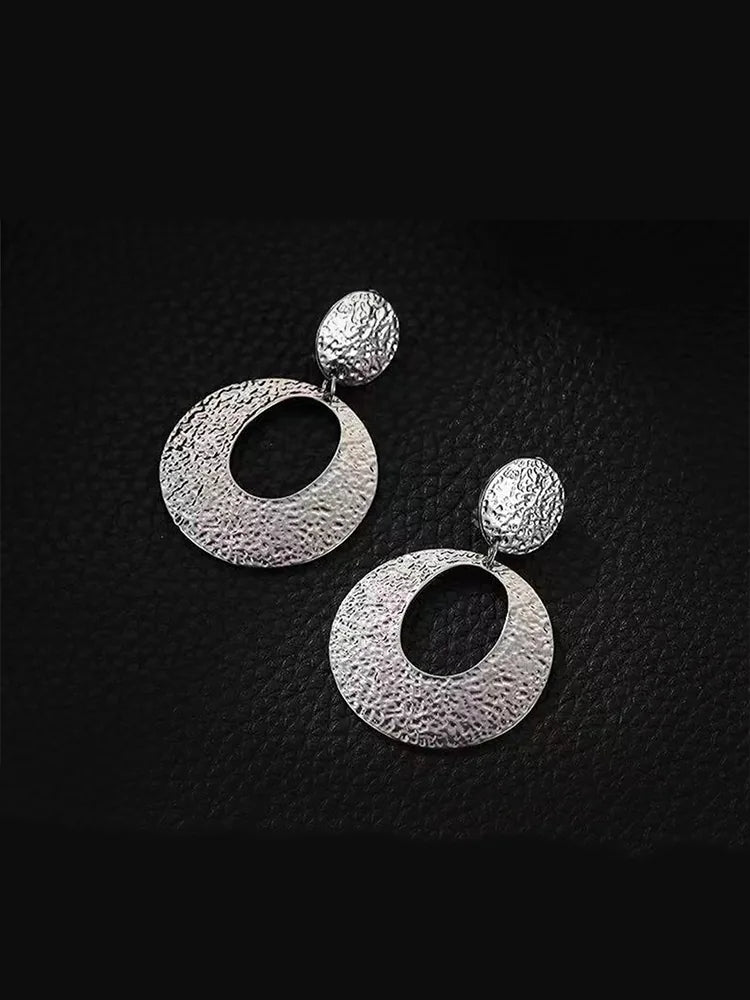Vintage Heavyweight Stainless Steel Earrings