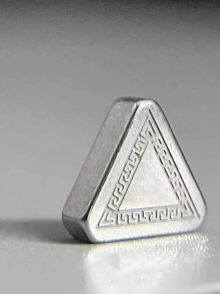 Triangle Magnetic Earring (Stainless Steel, No Piercing)
