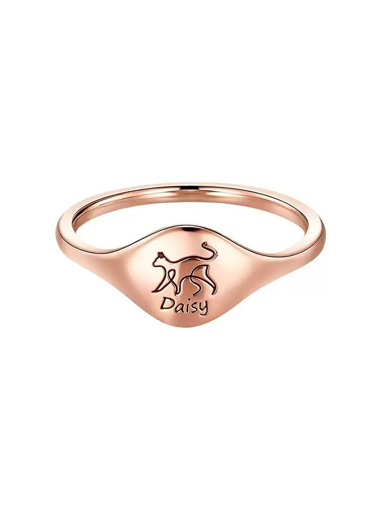 Custom Stainless Steel Ring – Personalized Engraved Text &amp; Design Ring