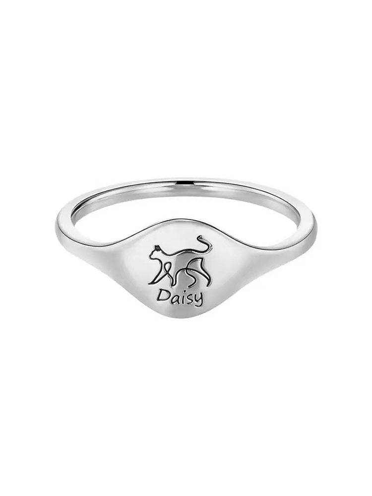 Custom Stainless Steel Ring – Personalized Engraved Text &amp; Design Ring