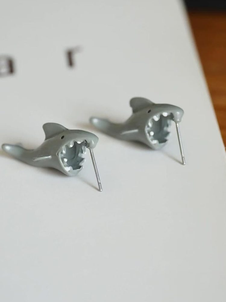 Unique Creative Shark Bite Ear Earrings