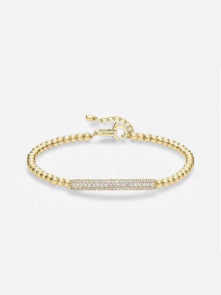 Mini Baguette Gold Bracelet