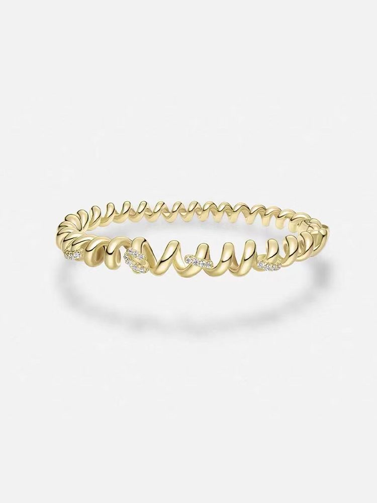 Gold Spaghetti Bangle
