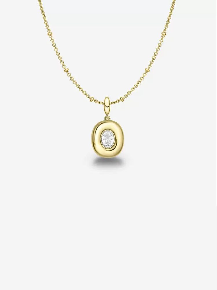 Gold Butter Bread Layered Necklace