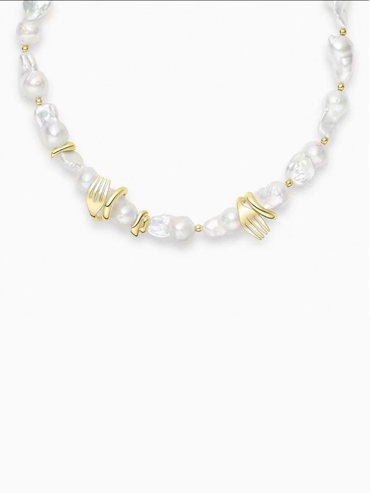 Italian Pasta Pearl Necklace